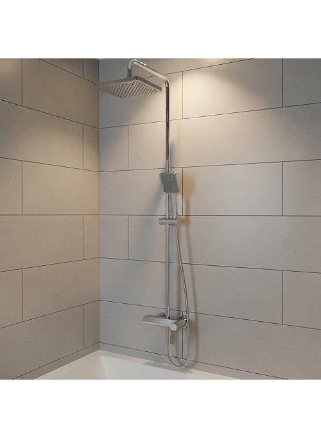 مساطر مع خلاط + سماعة مربع كروم - Image 1